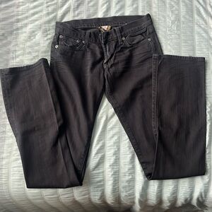 Black Lucky Brand Sundown Straight Jeans